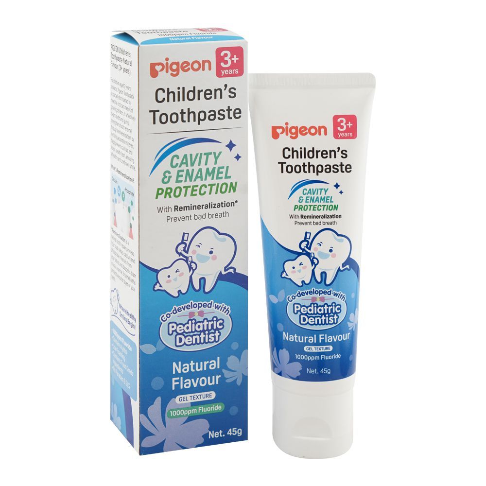 Pigeon Natural Flavour Cavity & Enamel Protection Childern's Toothpaste, For 3Years+ 45g, H81417 - Main Image
