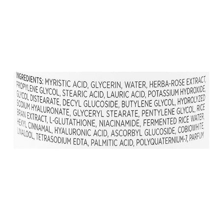 Mec Brightening Rice Daily Facial Foam Brightening Face Wash, Glycerin, Niacinamide, For Skin Brightening, 100g - Image 3