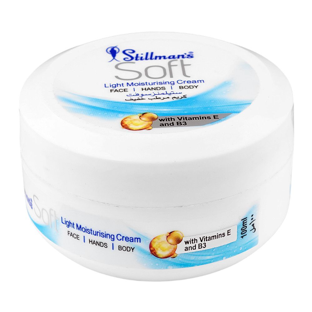 Stillman's Soft Light Moisturizing Cream, Vitamin E & B3, Glycerin, For Moisturizing Skin, 100ml - Main Image