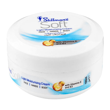 Stillman's Soft Light Moisturizing Cream, Vitamin E & B3, Glycerin, For Moisturizing Skin, 100ml - Main Image