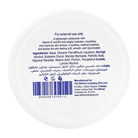Stillman's Soft Light Moisturizing Cream, Vitamin E & B3, Glycerin, For Moisturizing Skin, 100ml - Image 3