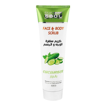 Silky Cool Extra Cucumber Face & Body Scrub, Glycerin, For Fresh & Younger Skin, 275ml - Main Image