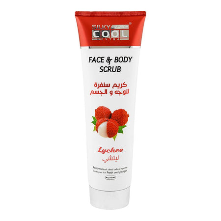 Silky Cool Extra Lychee Face & Body Scrub, Glycerin, For Fresh & Younger Skin, 275ml - Main Image