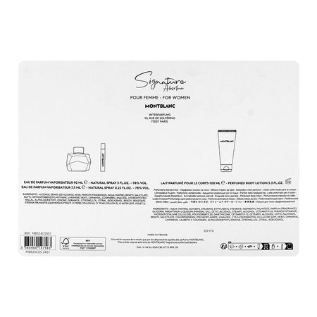 Montblanc Signature Set, For Women, Eau De Parfum 90ml + Eau De Parfum 7.5ml + Body Lotion 100ml - Image 3