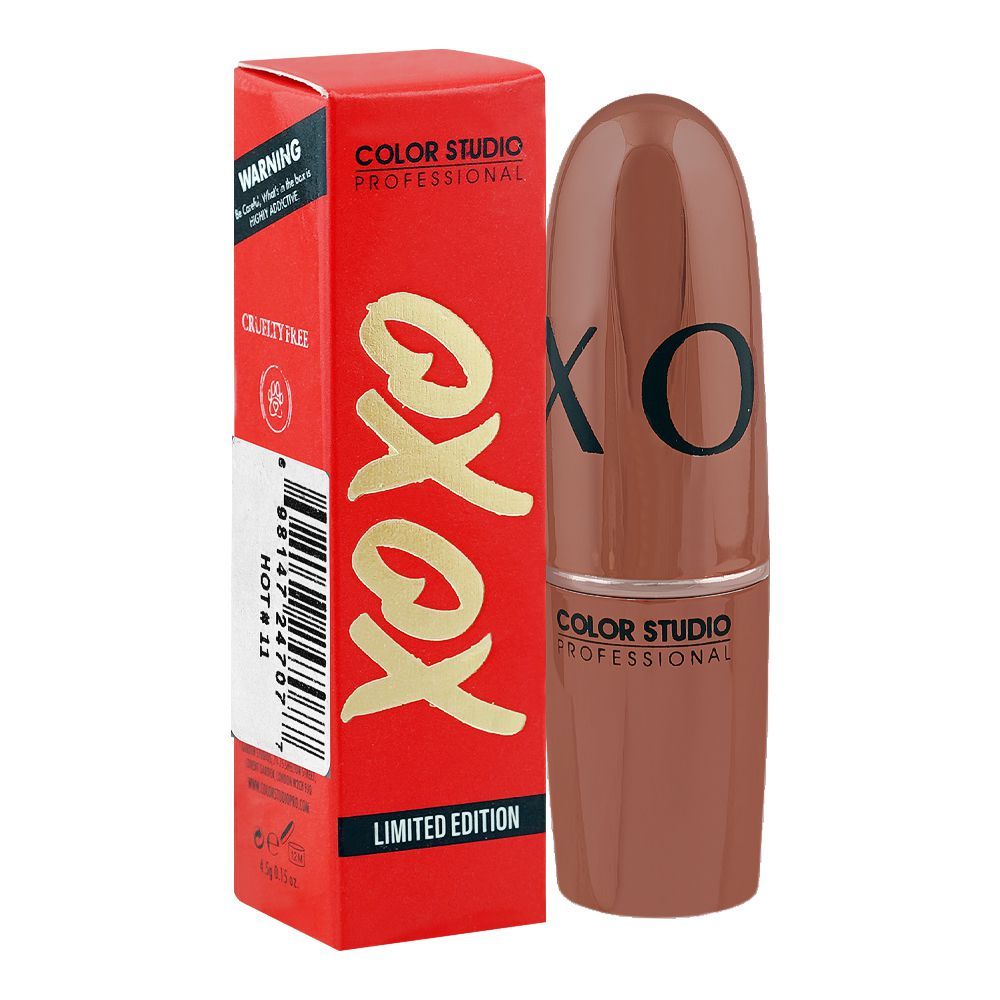 Color Studio Xoxo Limited Edition Lipstick, 11 Hot, 4.5g - Image 3