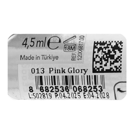 Flormar Dewy Lip Glaze, 013 Pink Glory, 4.5ml - Image 4