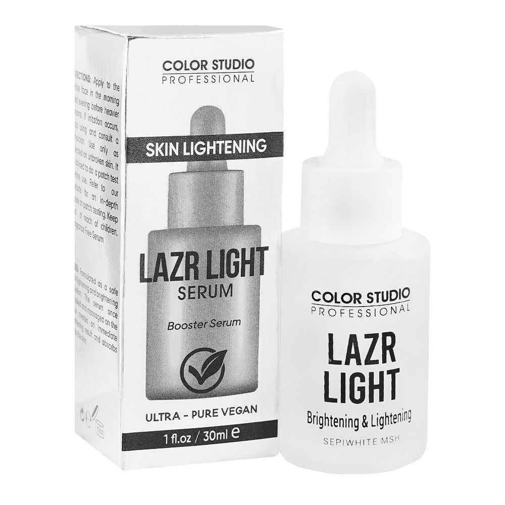 Color Studio Skin Lightening Lazr Light Booster Serum, Glycerin, Glycolic Acid, Vegan, For Radiant Skin, 30ml - Main Image