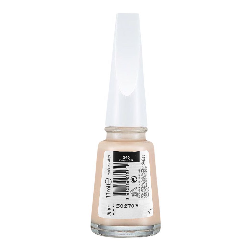 Flormar Nail Enamel, 246 Cream Silk, 11ml - Image 2