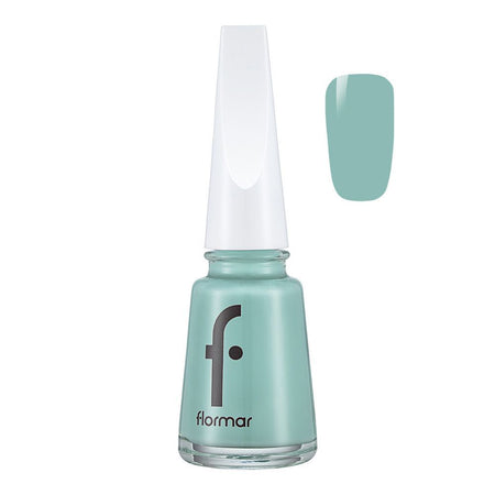 Flormar Nail Enamel, 424 Bluish Green, 11ml - Main Image