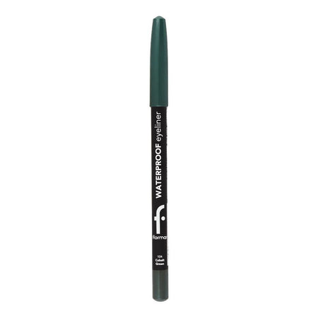 Flormar Waterproof Eye Liner, 104 Cobalt, Green - Image 2