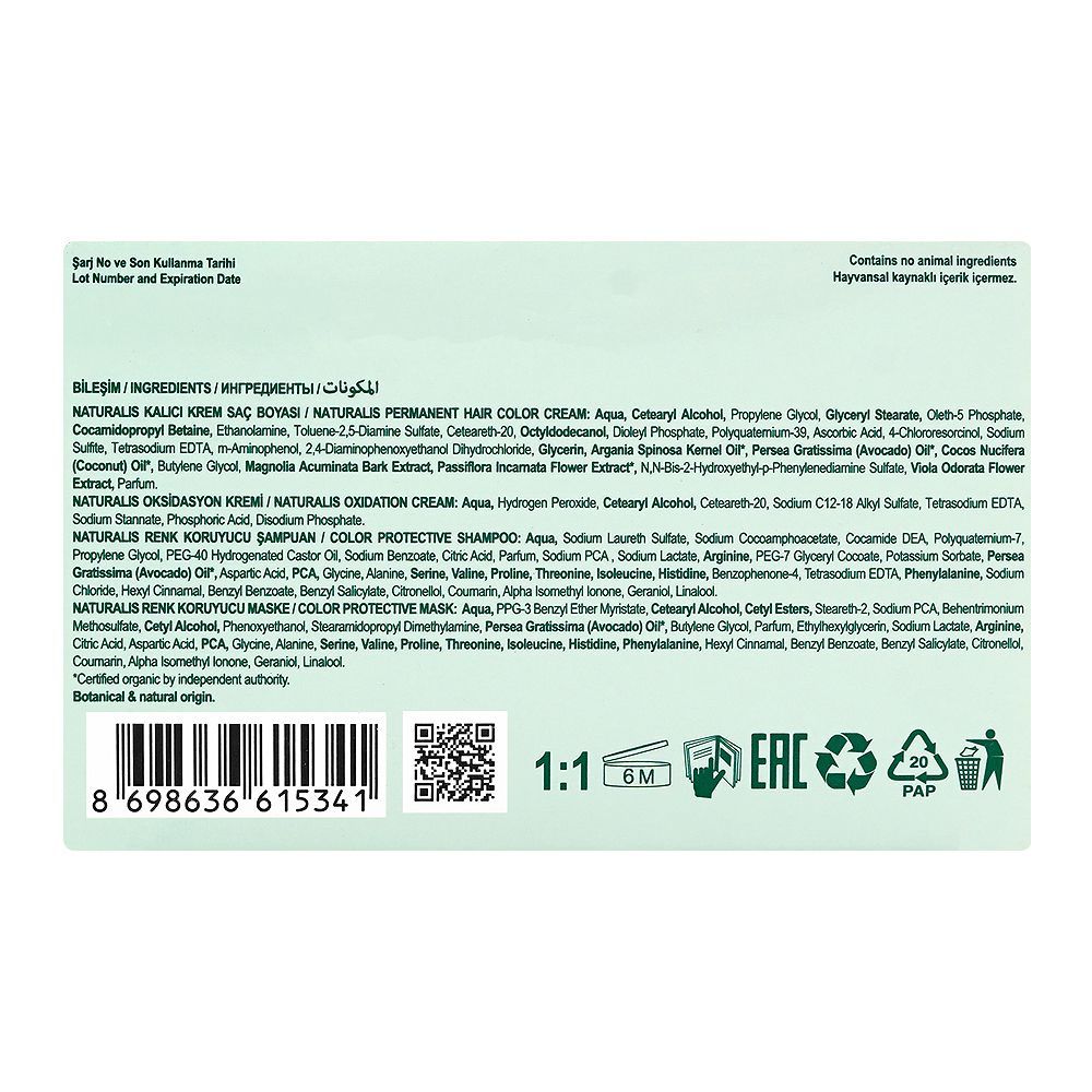 Neva Naturalis Hair Colour Kit, Vegan, Paraben, Ammonia & Silicone Free, 1.0 Intense Black, 60ml - Image 7