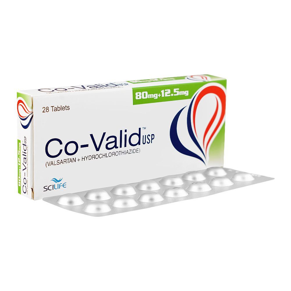 Scilife Pharma Co-Valid Tablet, 80mg + 12.5mg, 28-Pack - Main Image