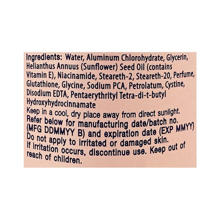 Vaseline Gluta Glow Ampoule Bright & Dry Serum Deodorant Roll On, Niacinamide + Vitamin E, 45ml - Image 3