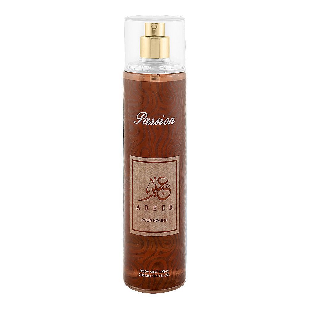 Passion Abeer Pour Homme Body Mist, For Men, 250ml - Main Image