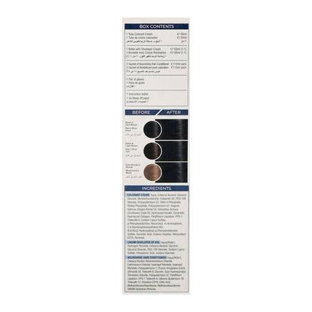 Cosmo No Ammonia Safe & Easy Creme Hair Colour, 1.0 Intense Black - Image 2