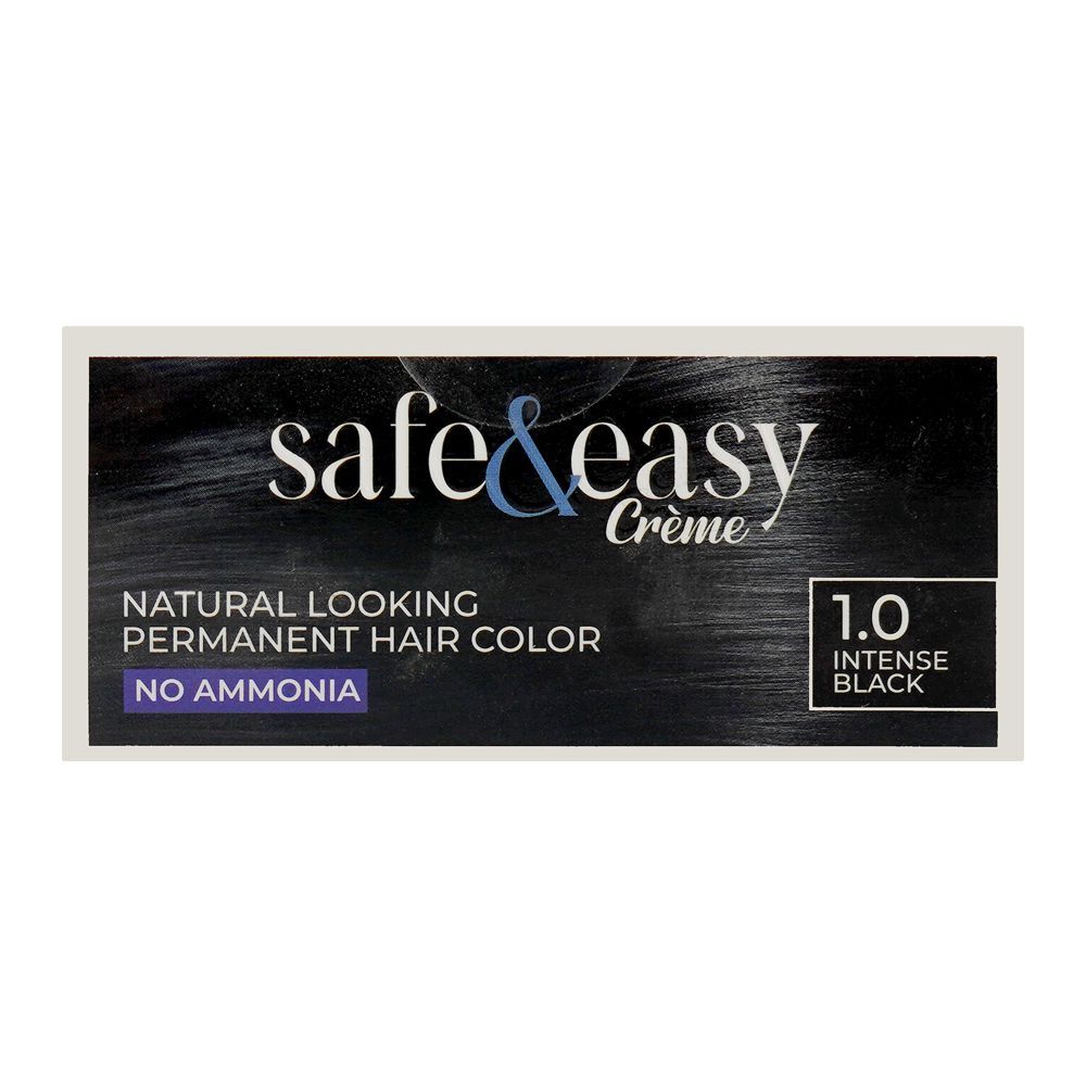 Cosmo No Ammonia Safe & Easy Creme Hair Colour, 1.0 Intense Black - Image 4