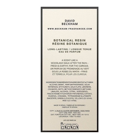 David Beckham Botanical Resin, Eau De Parfum, For Men, 100ml - Image 3