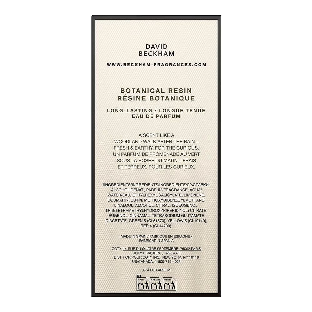 David Beckham Botanical Resin, Eau De Parfum, For Men, 100ml - Image 3