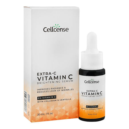 Cellcense Extra-C Vitamin C Brightening Serum, Niacinamide, Aloe vera, Paraben & Sulfate Free, For All Types of Skin, 30ml - Main Image