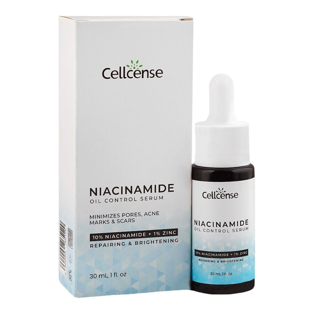Cellcense Niacinamide Oil Control Serum, Zinc, Niacinamide, For All Types Of Skin, 30ml - Main Image