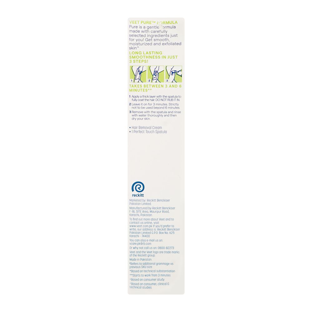 Veet Pure Rose & Freesia Fragrance Dry Skin Hair Removal Cream, 125g, 25% Extra Free - Image 4