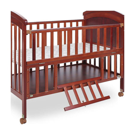 Tinnies Baby Wooden Cot With Storage, Brown, T902-021 - Image 3