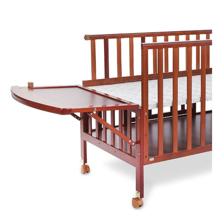 Tinnies Baby Wooden Cot With Storage, Brown, T902-021 - Image 4