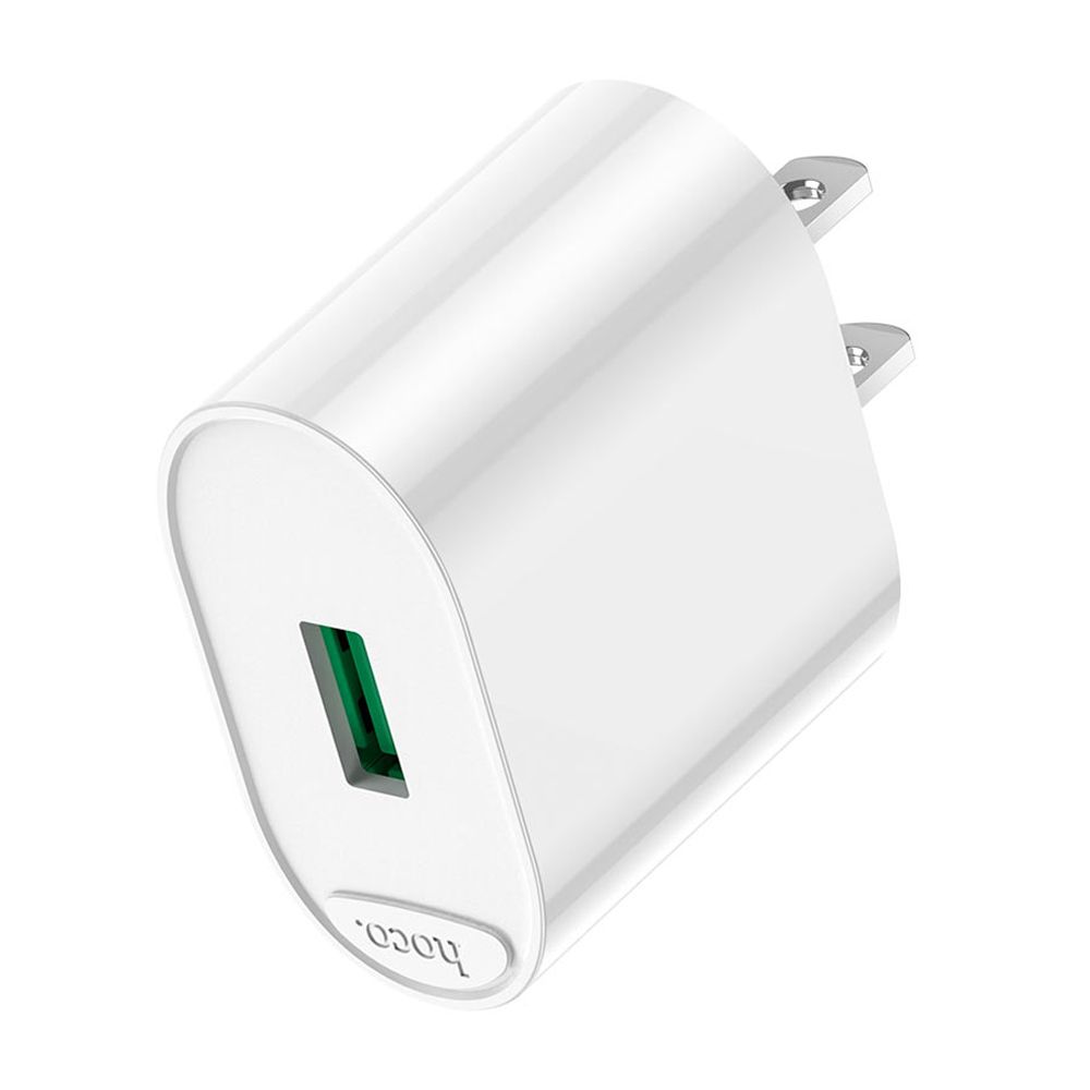 HOCO Fighter Single Port Charger, USB-A, 18W, 5V, C109 - Main Image