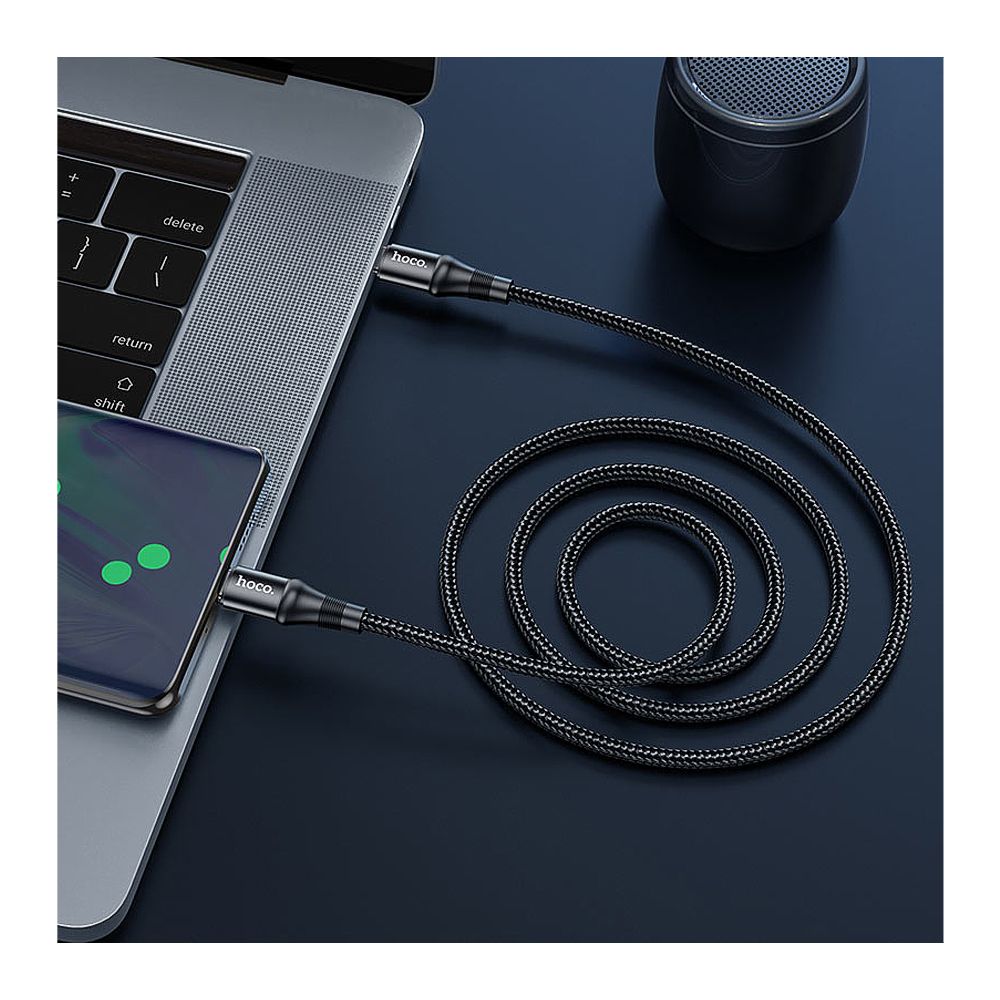 HOCO Exquisito Charging Data Cable, USB-C To USB-C, 100W, 1 Meter, X50 - Image 3