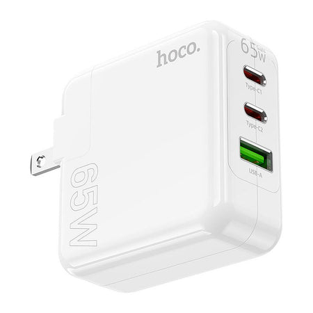 HOCO Header Three-Port Charger, 2 X USB-C + 1 X USB-A Port, 65W, C115 - Image 3