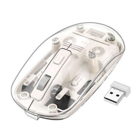 HOCO Mysterious Dual-Mode Silent Wireless Mouse, White, GM29 - Main Image