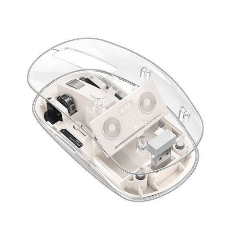HOCO Mysterious Dual-Mode Silent Wireless Mouse, White, GM29 - Image 2