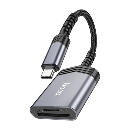 HOCO 2-In-1 Card Reader, USB-C SD + TF, 480 Mbps Transfer Speed, UA25 - Main Image