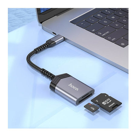 HOCO 2-In-1 Card Reader, USB-C SD + TF, 480 Mbps Transfer Speed, UA25 - Image 3
