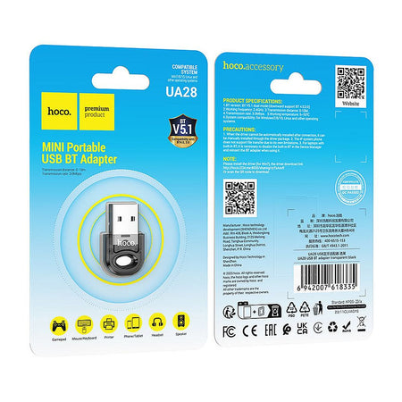 HOCO USB Bluetooth Adapter, 3Mbps Transfer Speed, UA28 - Image 3