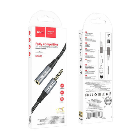 HOCO 3.5 Audio Extension Cable Male To Female, 2 Meter, UPA20 - Image 3