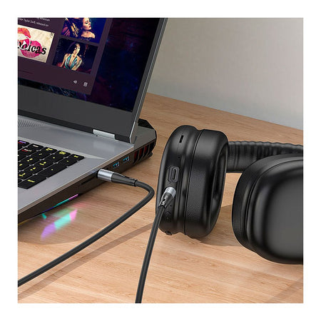 HOCO Aux Silicone Audio Cable, 1 Meter, UPA22 - Image 3