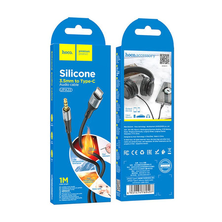 HOCO Silicone Digital Audio Conversion Cable, USB-C To 3.5mm, 1 Meter, UPA22 - Image 3