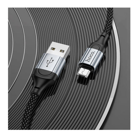 HOCO Fresh Charging Data Cable, Micro USB To Android, 2.4A, 1 Meter, X102 - Image 2