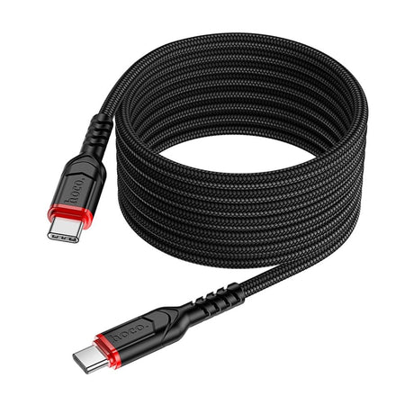 HOCO Victory Charging Data Cable, USB-C To USB-C, 60W, 2 Meter, X59 - Image 2