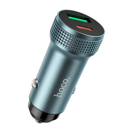 HOCO Level Car Charger, USB-C + USB-A, 38W, Z49B - Image 2