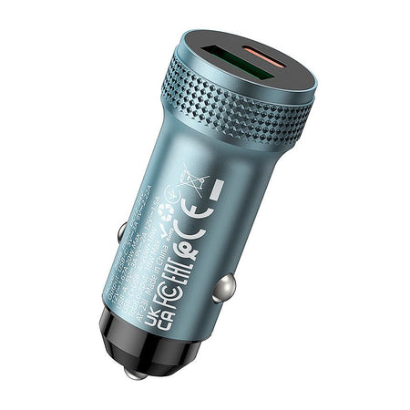 HOCO Level Car Charger, USB-C + USB-A, 38W, Z49B - Image 3