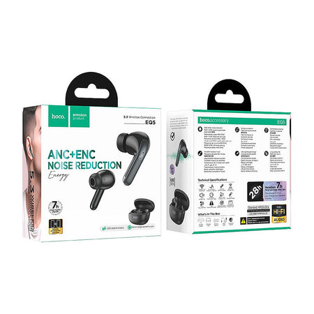 HOCO Energy True ANC + ENC Wireless Earbuds, 7 Hours Playtime, 300mAh Case Battery, EQ5 - Image 3
