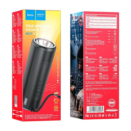 HOCO Bora Sports Bluetooth Speaker, 5W, 2 Hours Playtime, 1200mAh Battery, Black, HC11 - Image 3