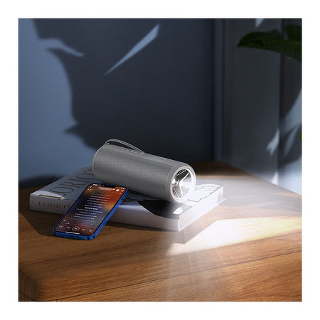 HOCO Bora Sports Bluetooth Speaker, 5W, 2 Hours Playtime, 1200mAh Battery, Grey, HC11 - Image 2
