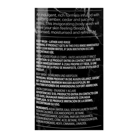 Baylis & Harding Elements Dark Amber & Fig Luxury Body Wash, Citric Acid, 500ml - Image 3