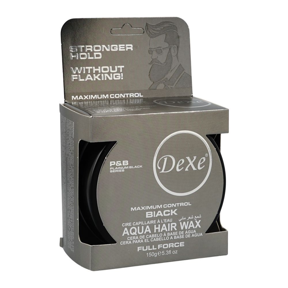 Dexe Aqua Maximum Control Hair Wax, Black, 150g - Main Image