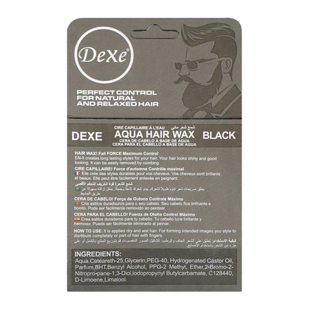 Dexe Aqua Maximum Control Hair Wax, Black, 150g - Image 2