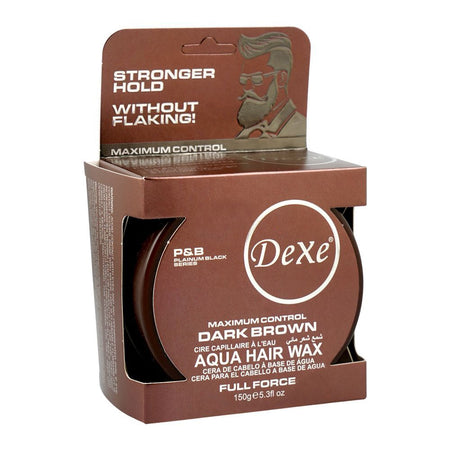 Dexe Aqua Maximum Control Hair Wax, Dark Brown, 150g - Main Image