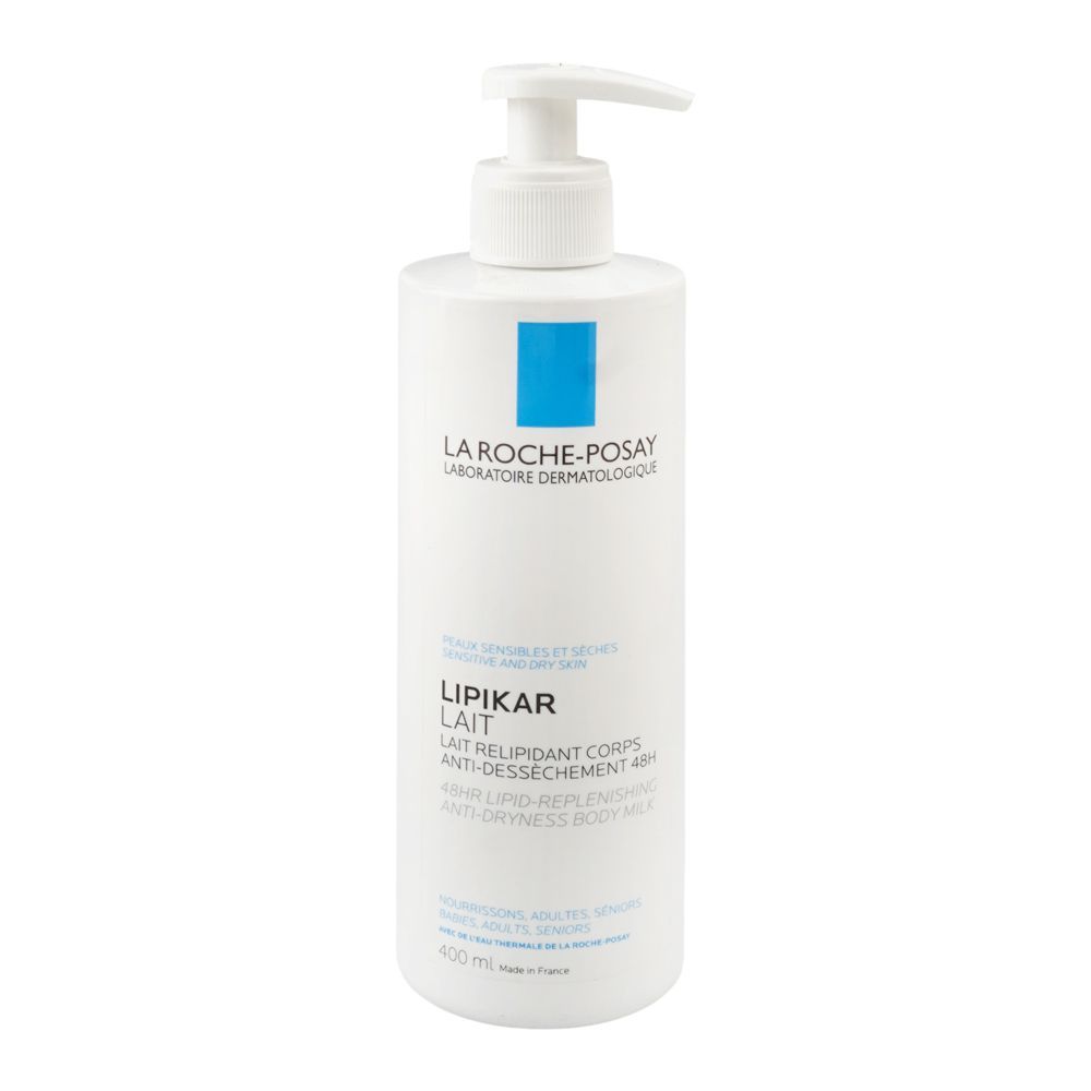 La Roche-Posay Lipikar Lait Anti-Dryness Body Milk, Shea Butter, Glycerin, For Dry Skin, 400 ml - Main Image